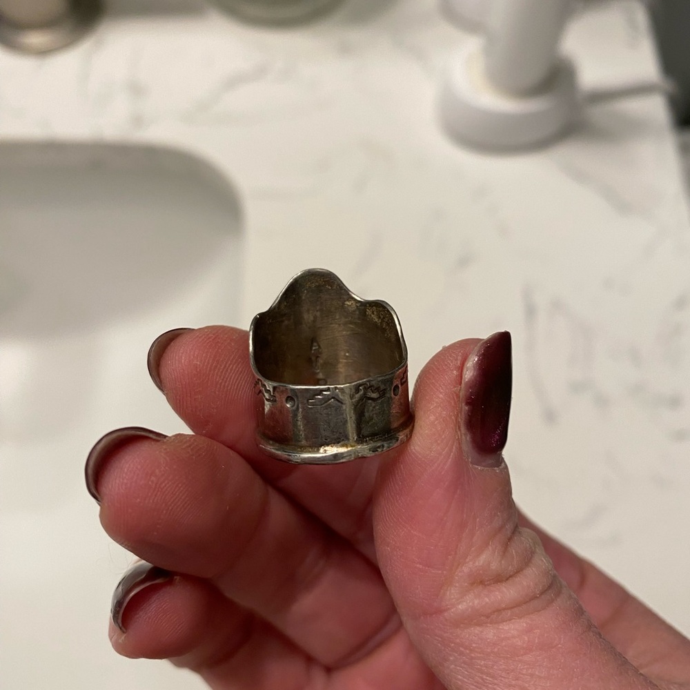 Turquoise Shield Ring - image 5